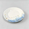 Golden Wave Melamine imitation porcelain round dried fruit candy Plate, home dining table, hotel restaurant plastic plate Specification image